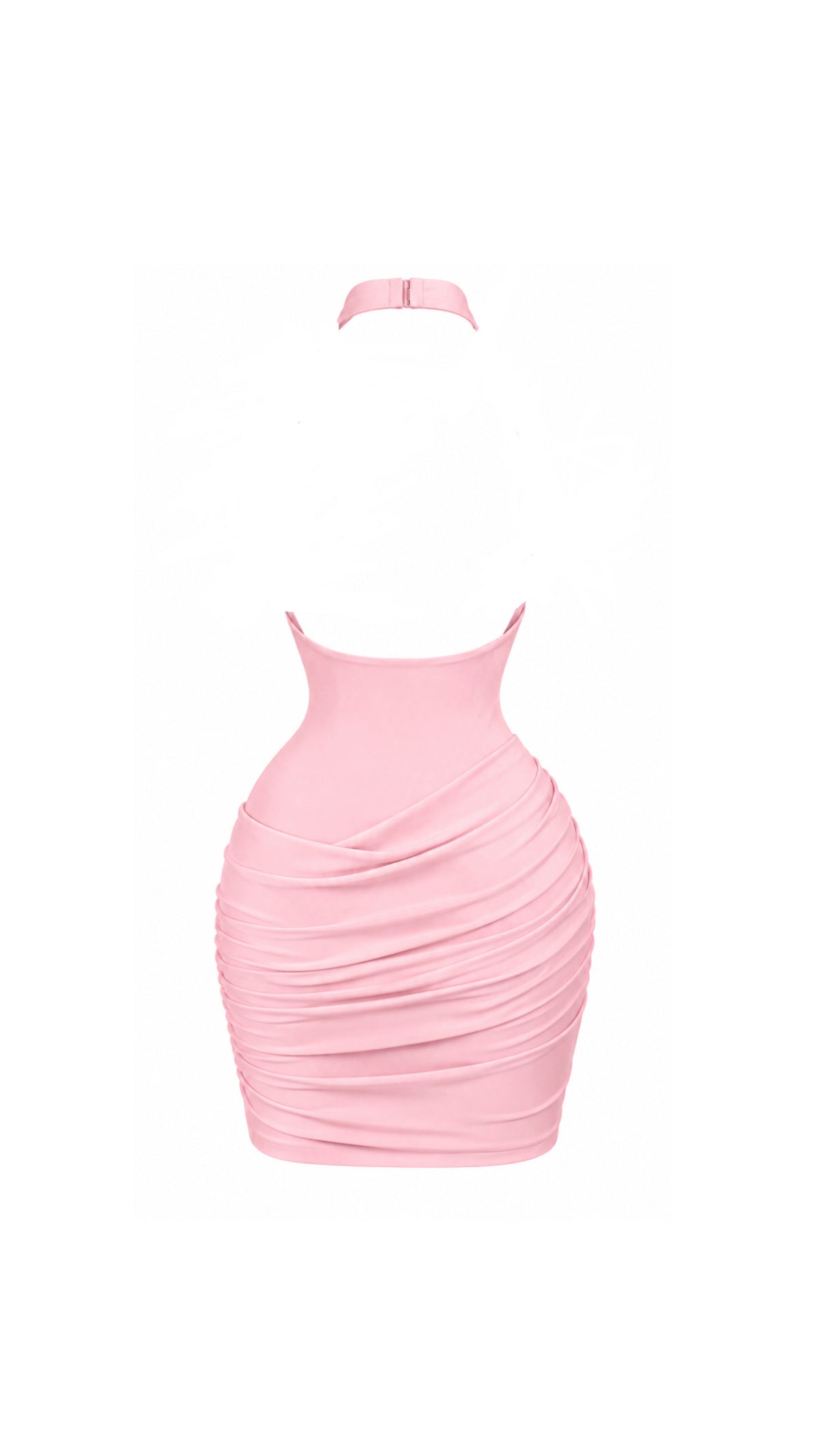 Rosé Halter Dress