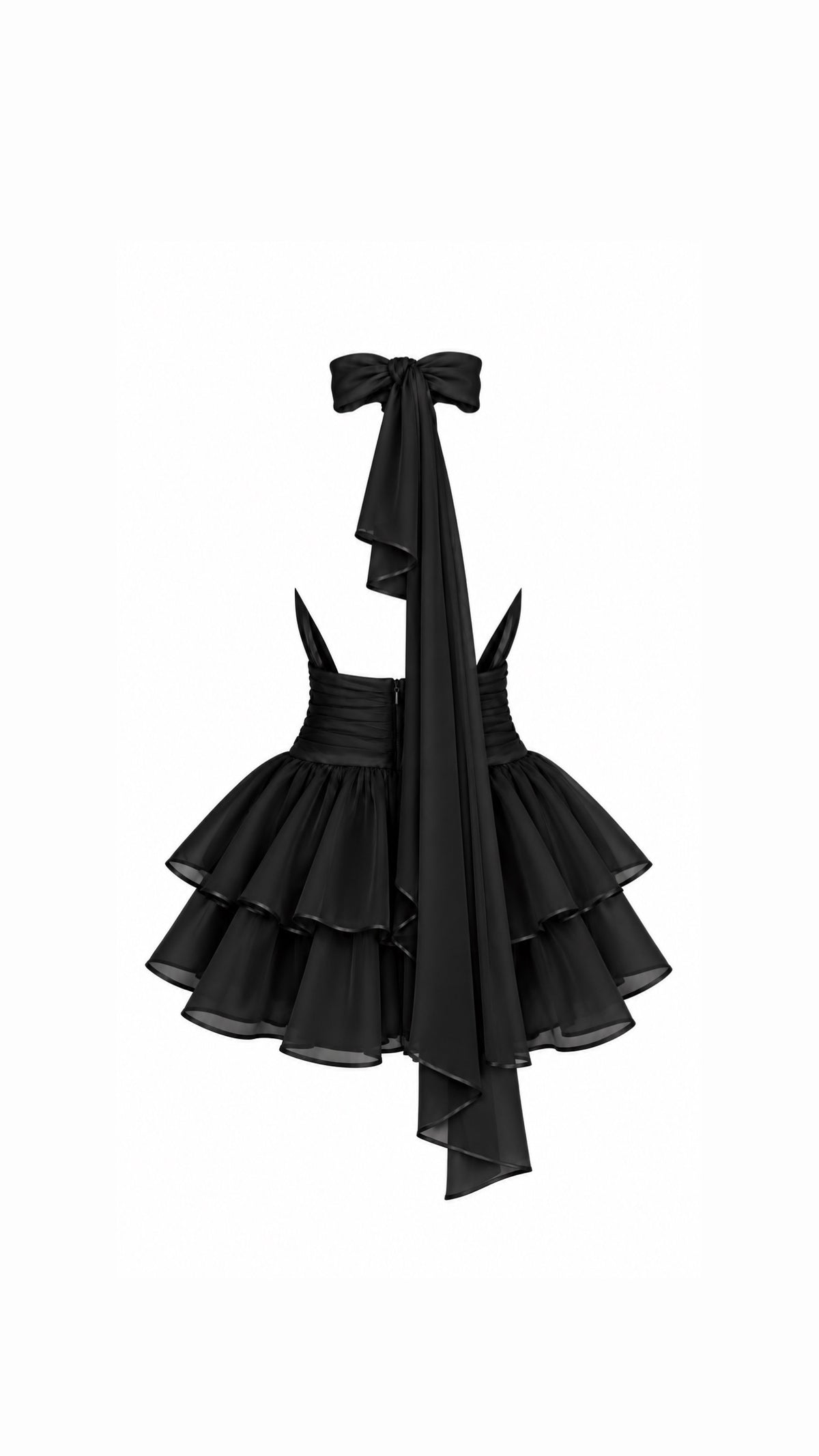 Vestido Noir Bow