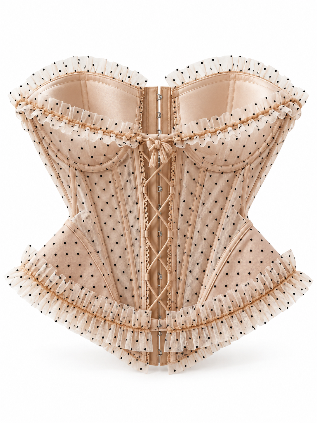 Corset polka nude