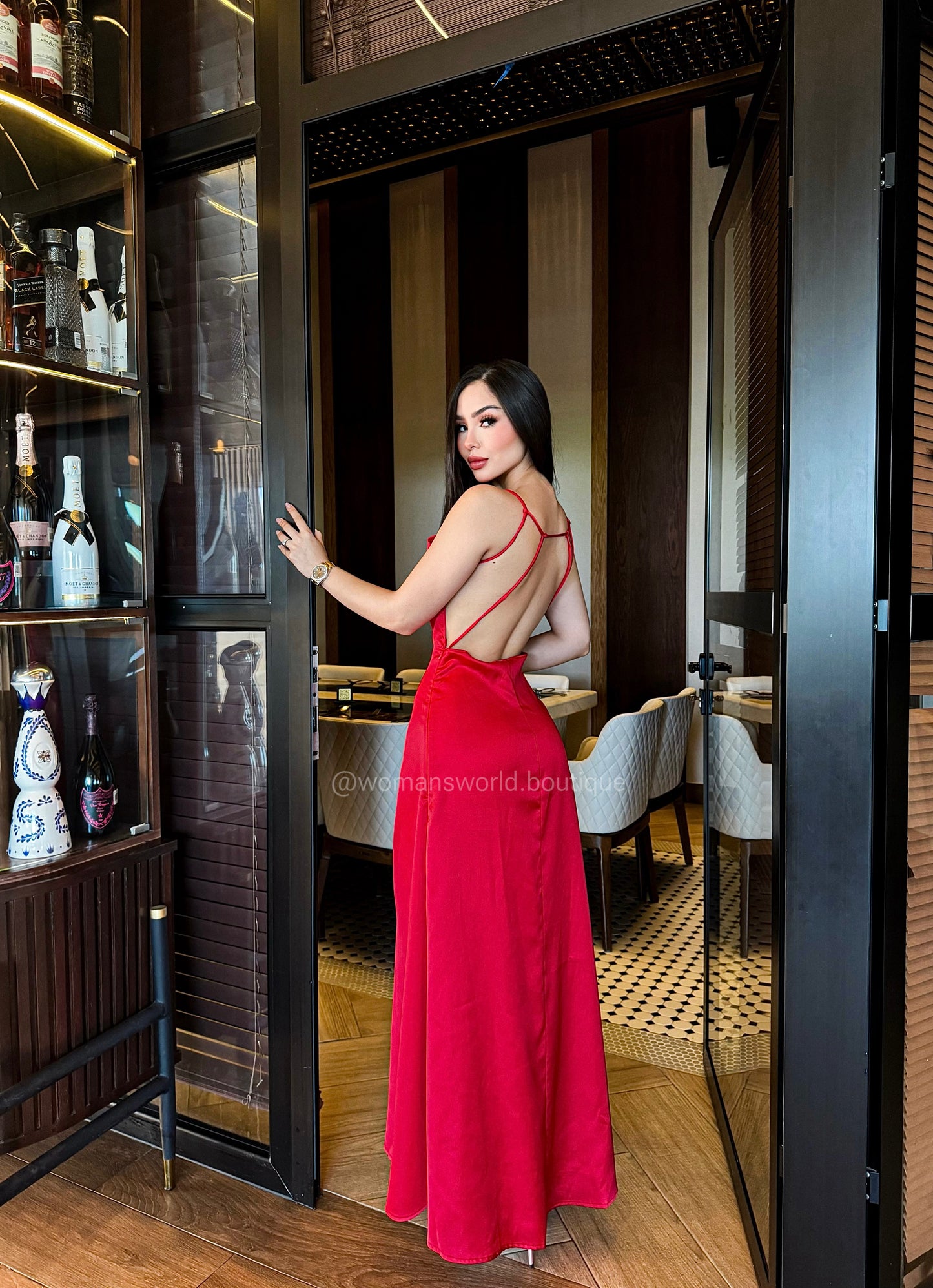 Vestido Satin Gisel