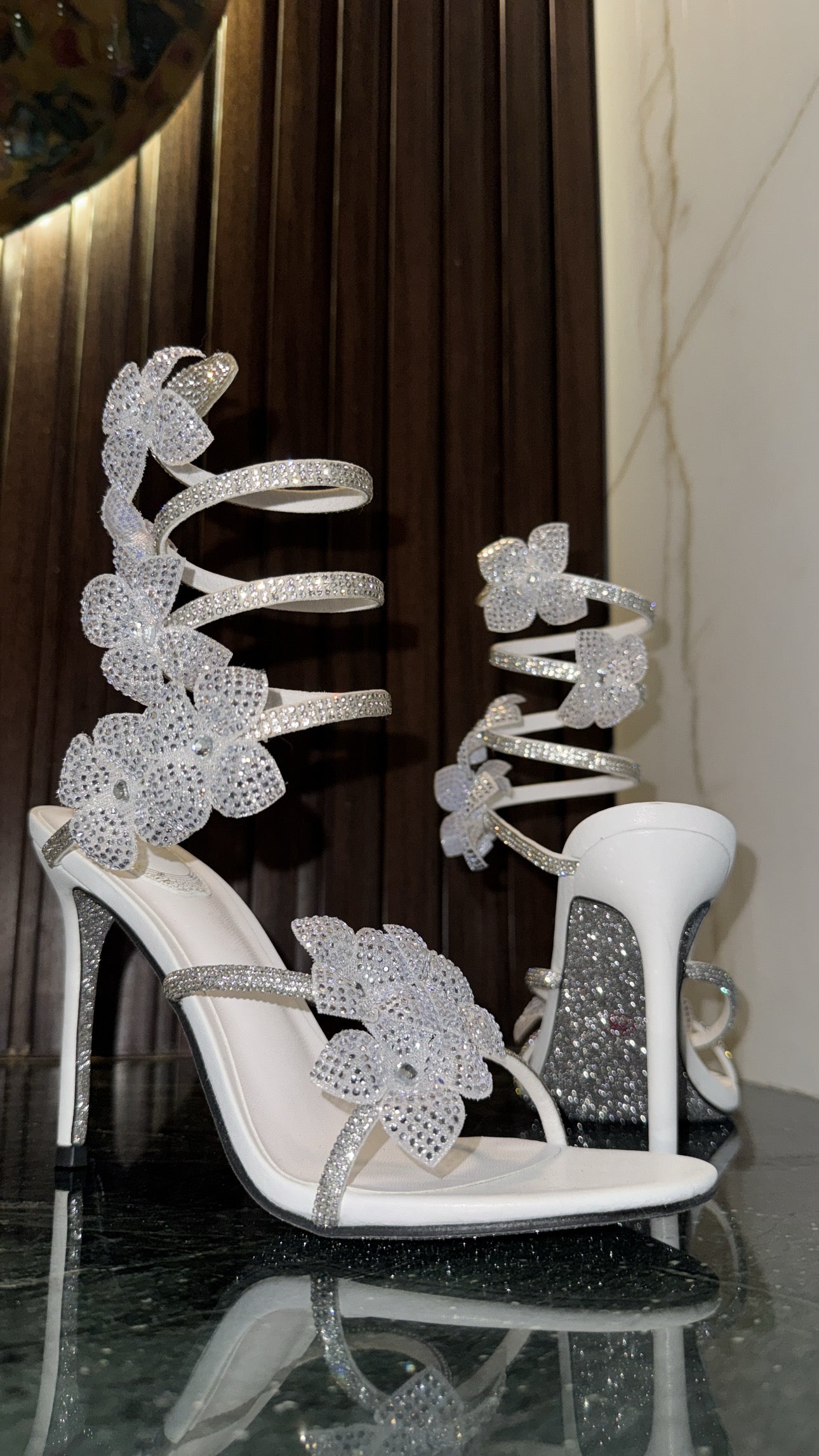 Heels butterflies White