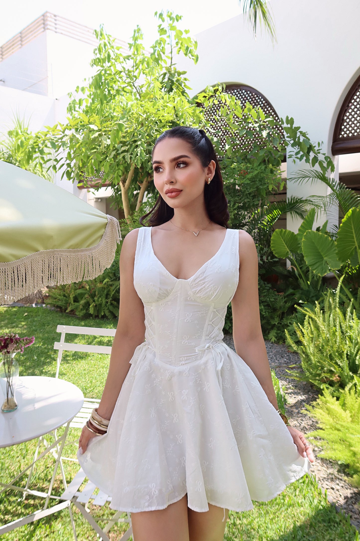 White Bloom Dress
