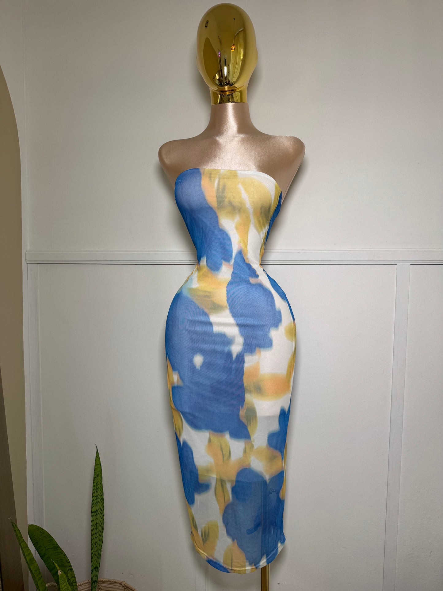 Dress Blue mesh