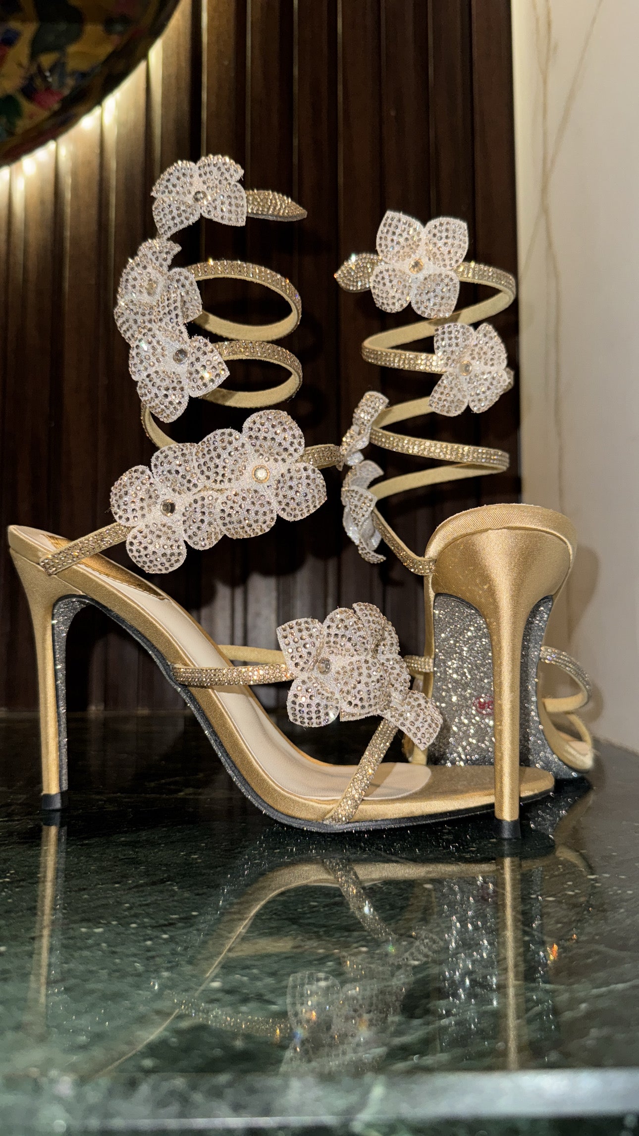 Heels butterflies Golden