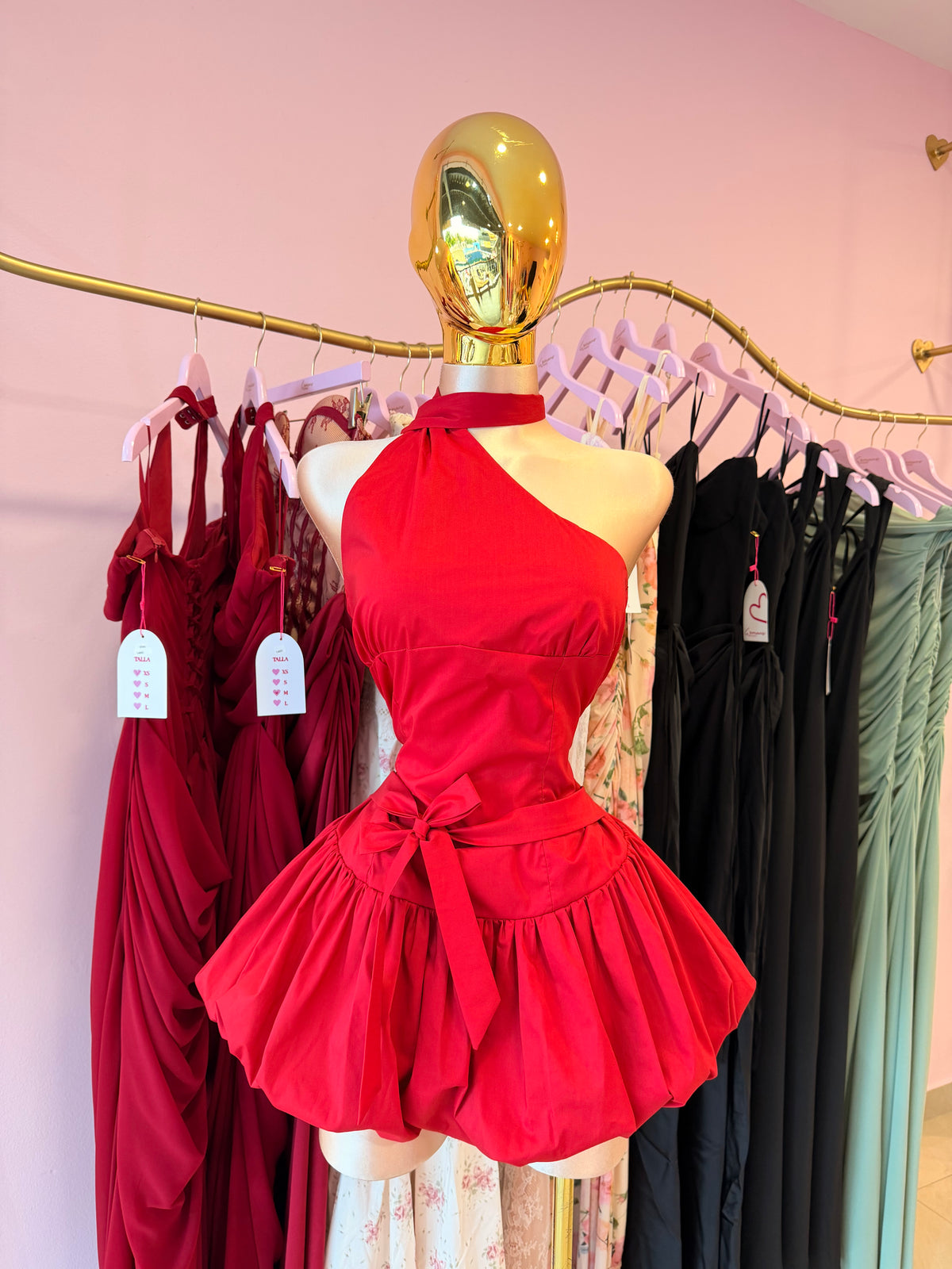 Red glow dress