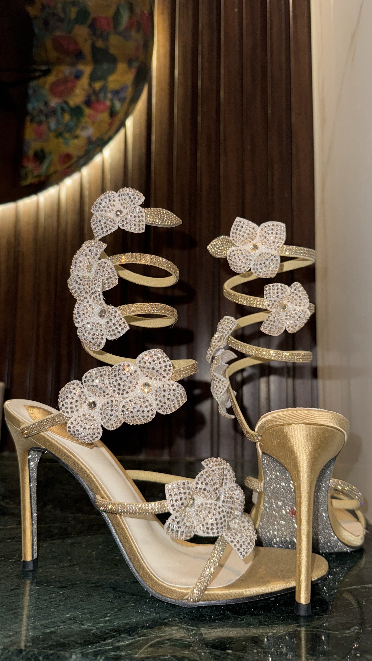 Heels butterflies Golden