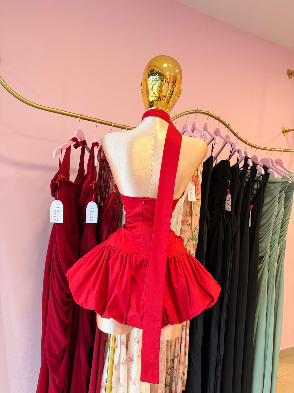 Red glow dress