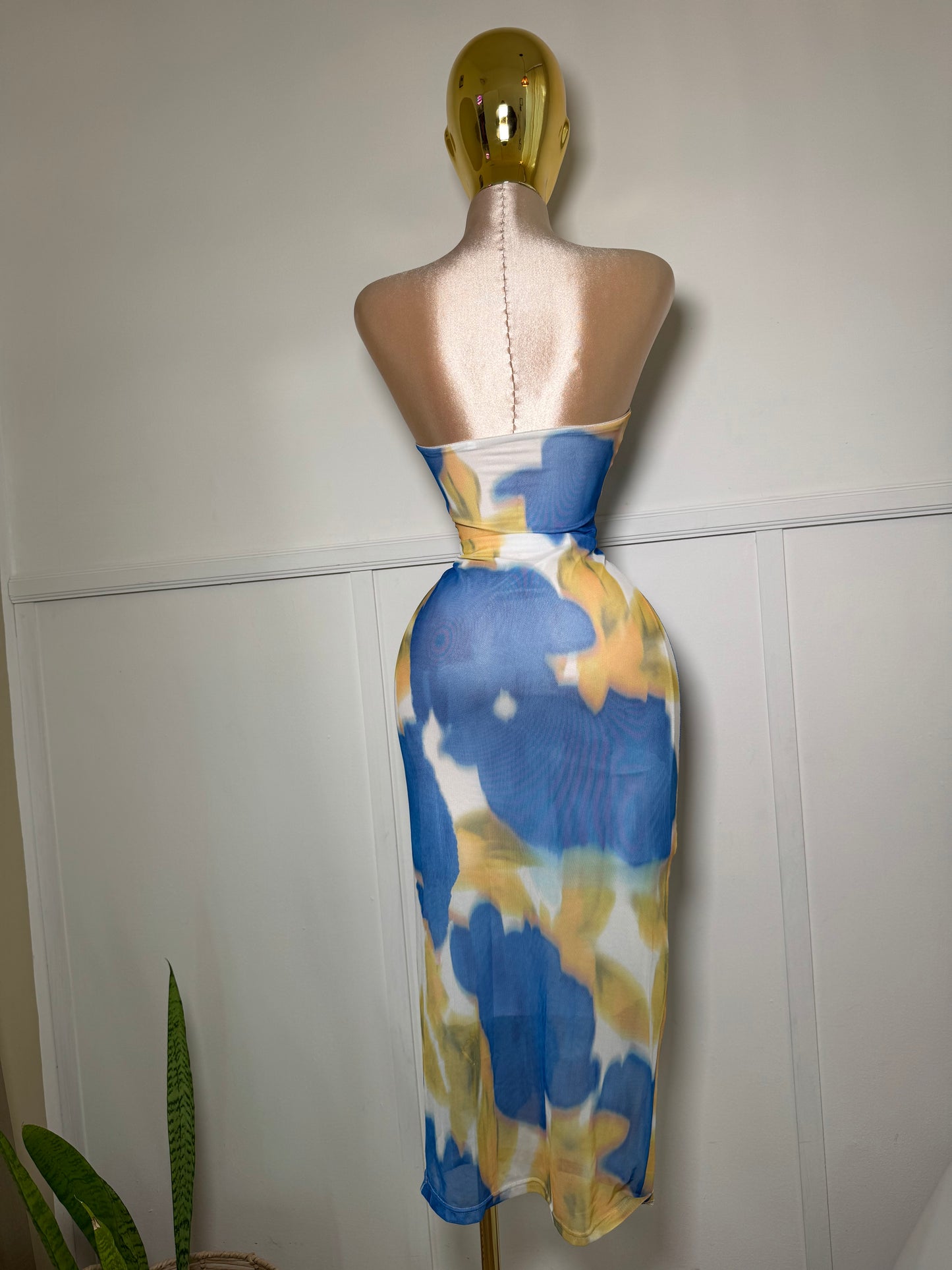 Dress Blue mesh