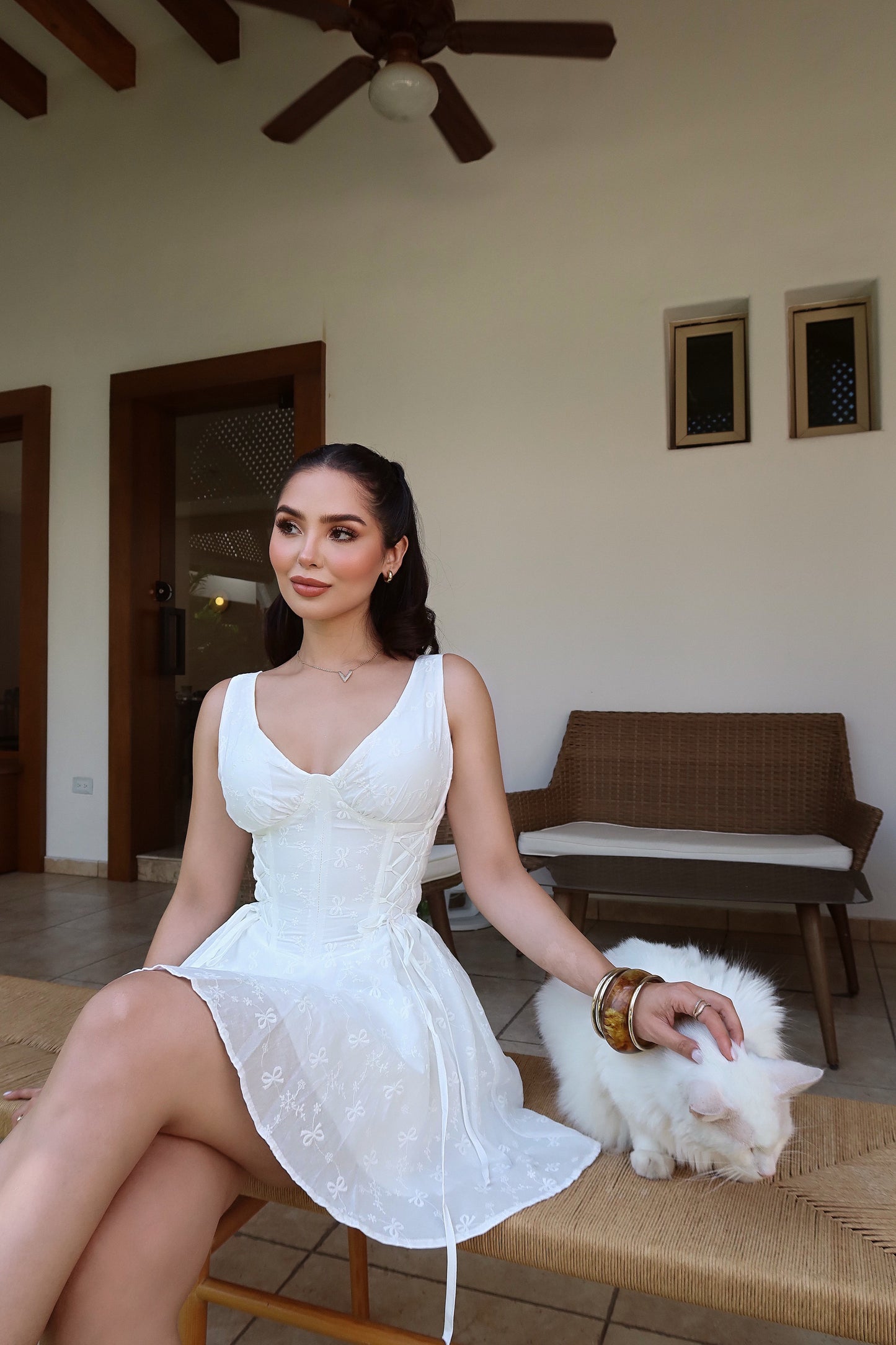 White Bloom Dress