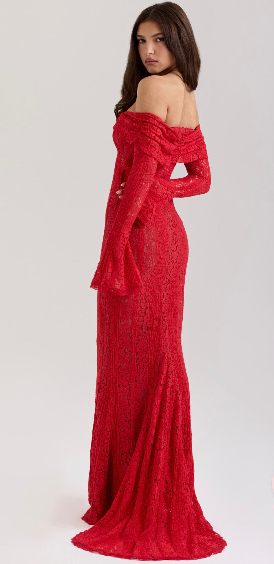 Lace red Dress