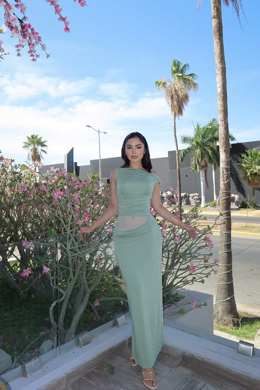 Sage Serenity Maxi Dress