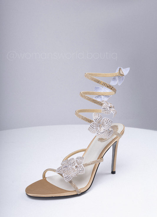 Heels butterflies Golden