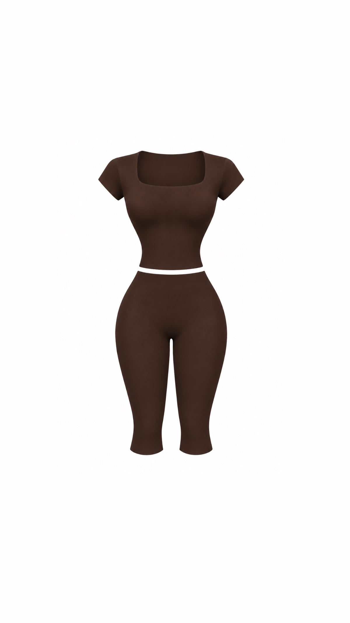 Luna Mocha Capri Set