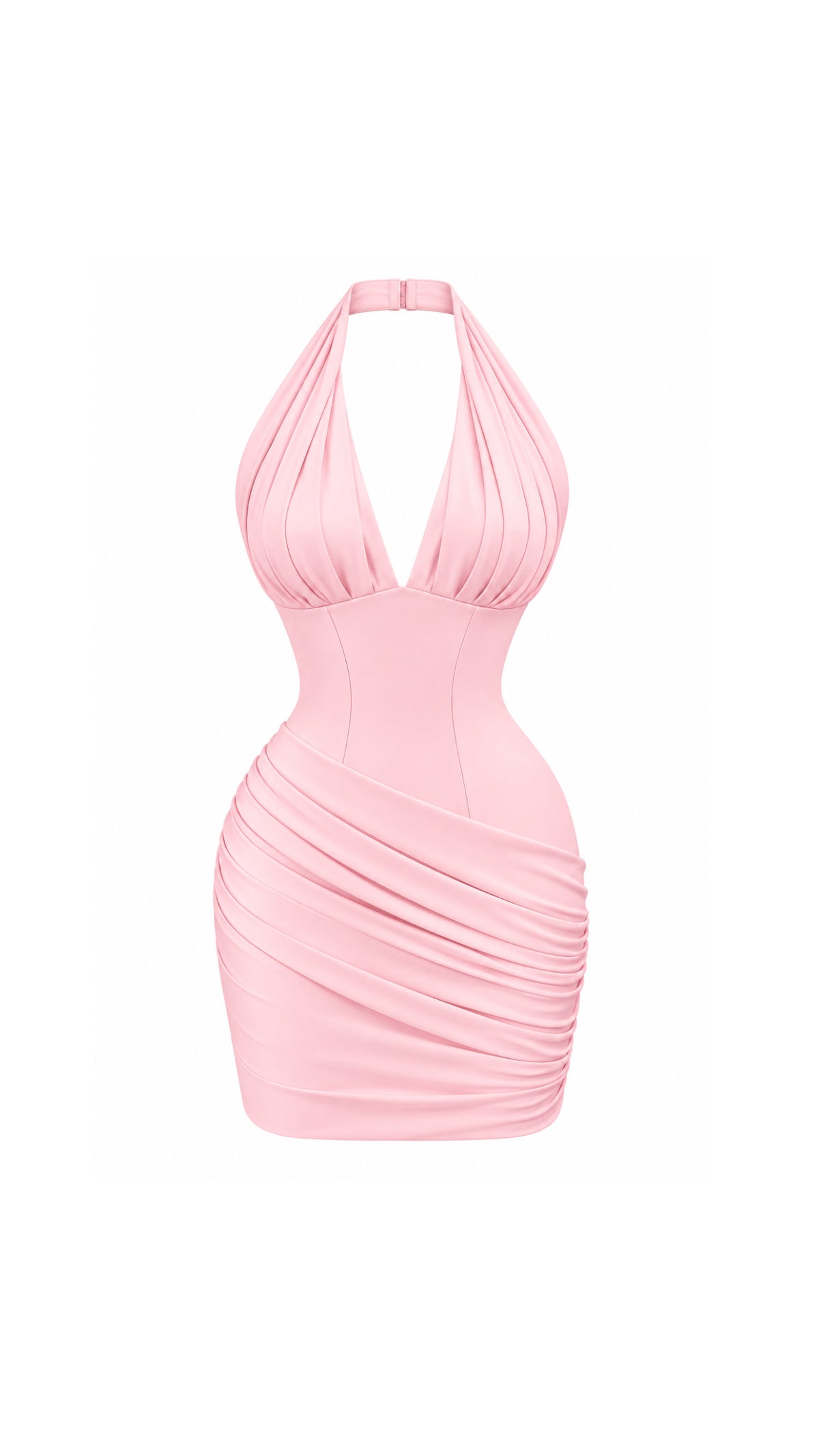 Rosé Halter Dress