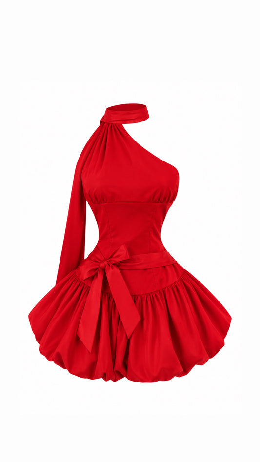 Red glow dress