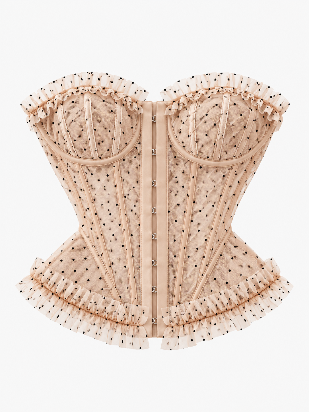 Corset polka nude