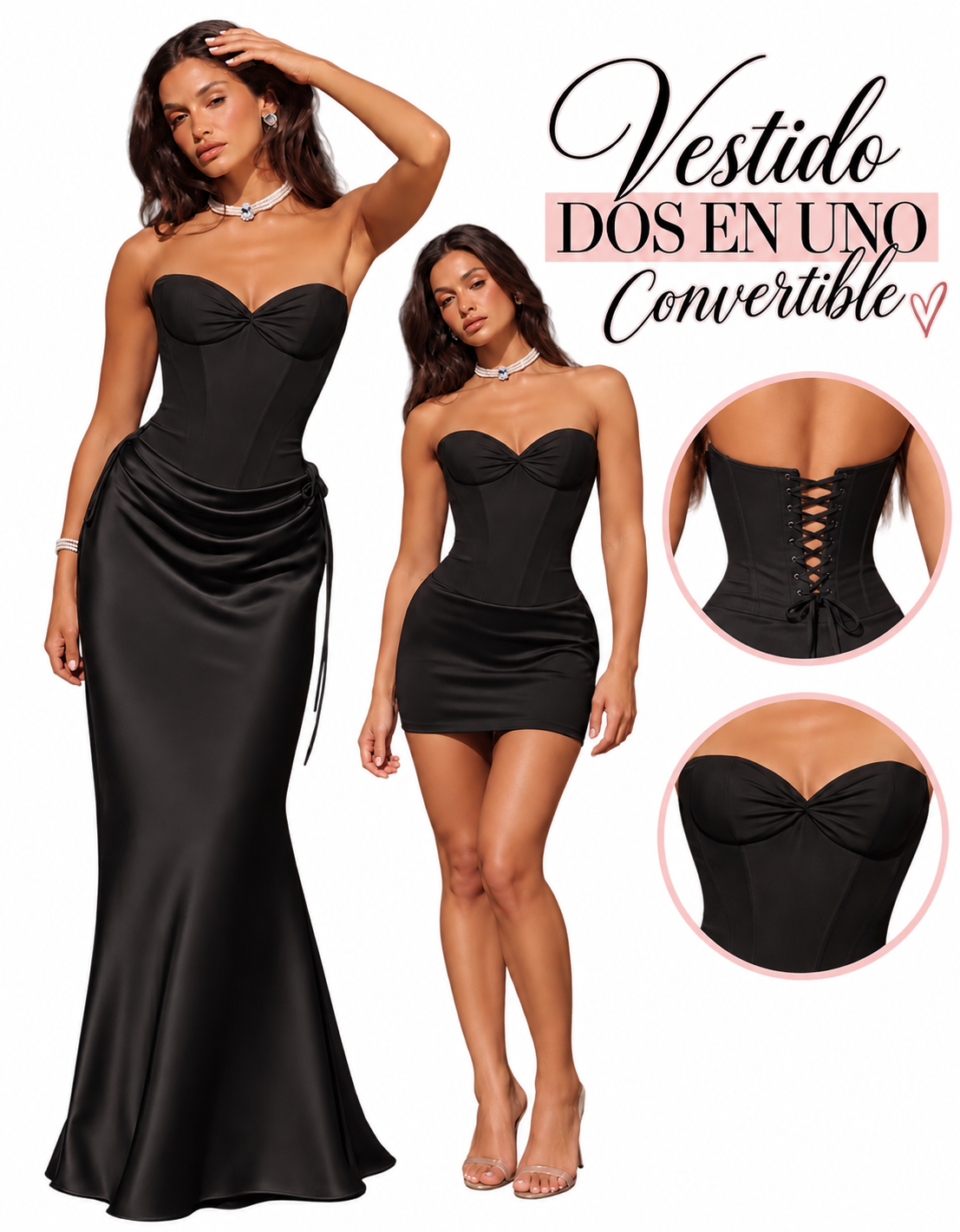 Vestido Ameli convertible