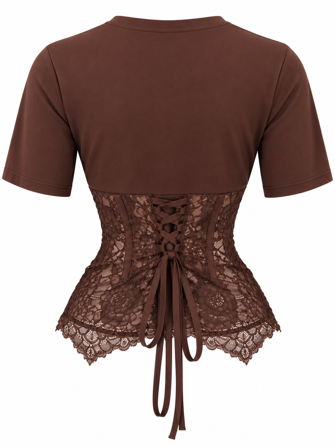 Blusa corset coffe