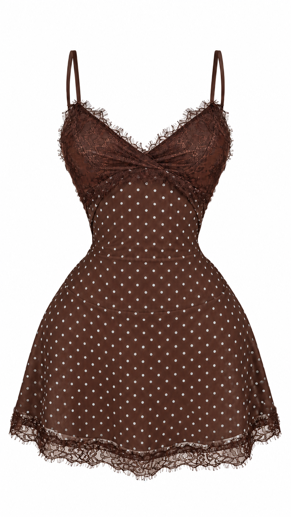 Vestido polka blue
